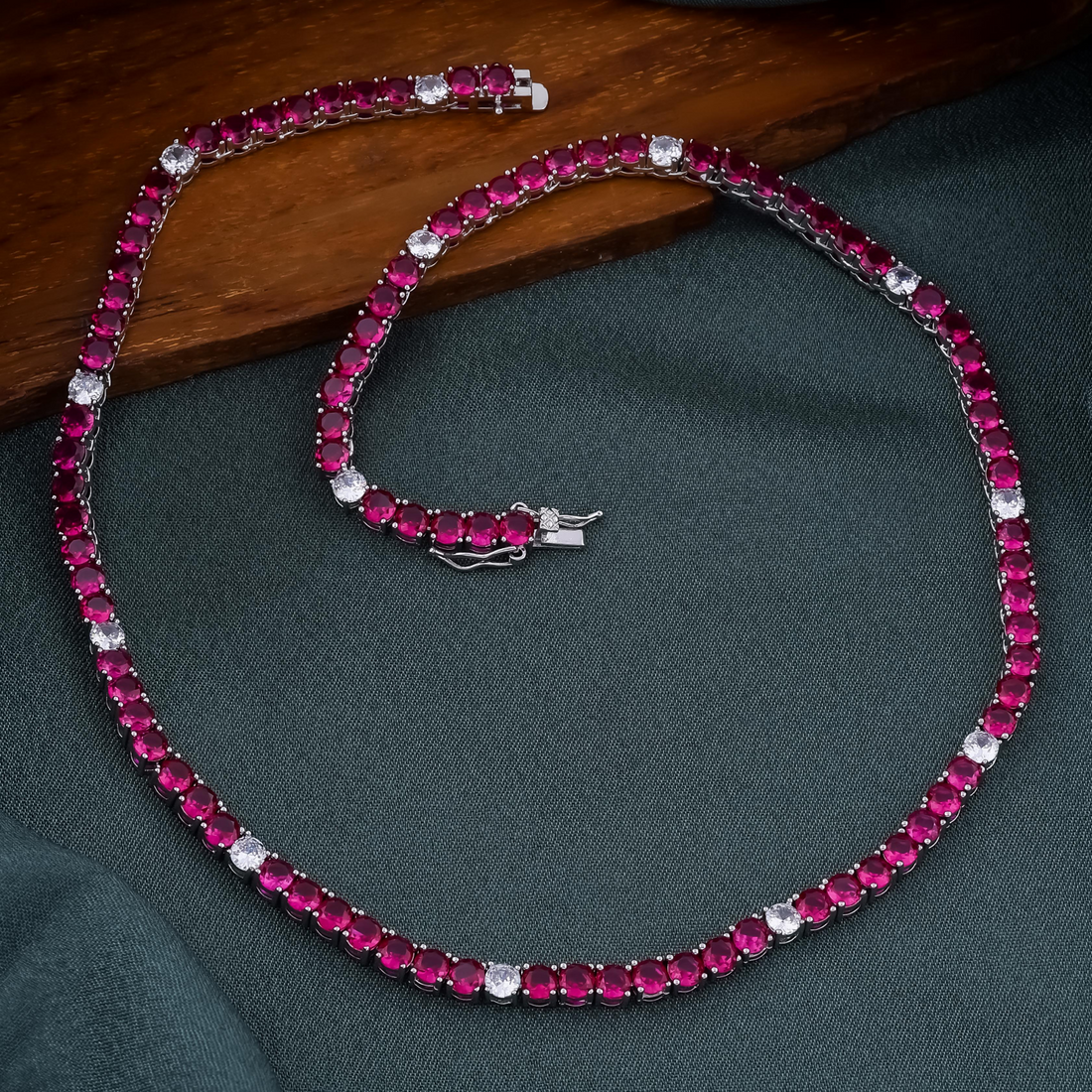 Ruby & Diamond Necklace