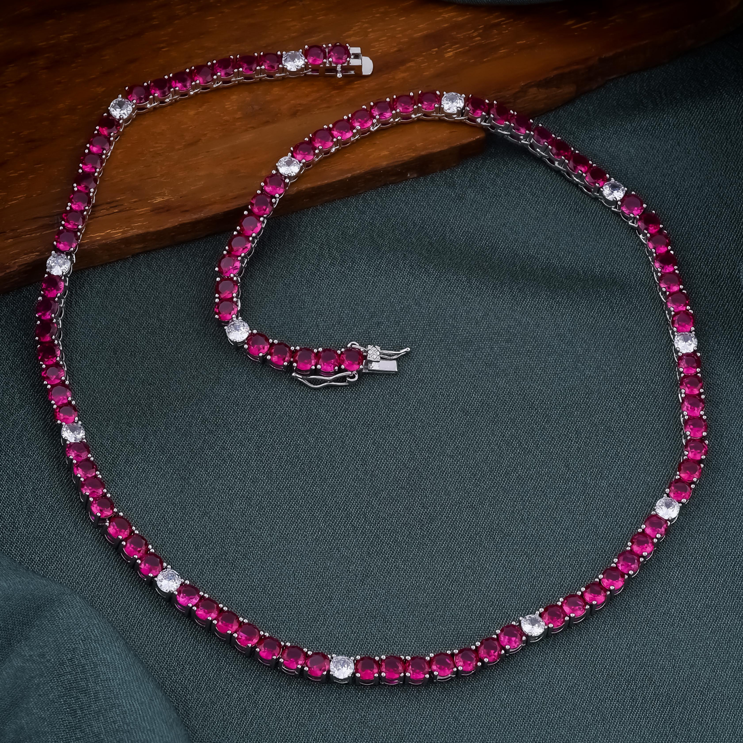 Ruby & Diamond Necklace