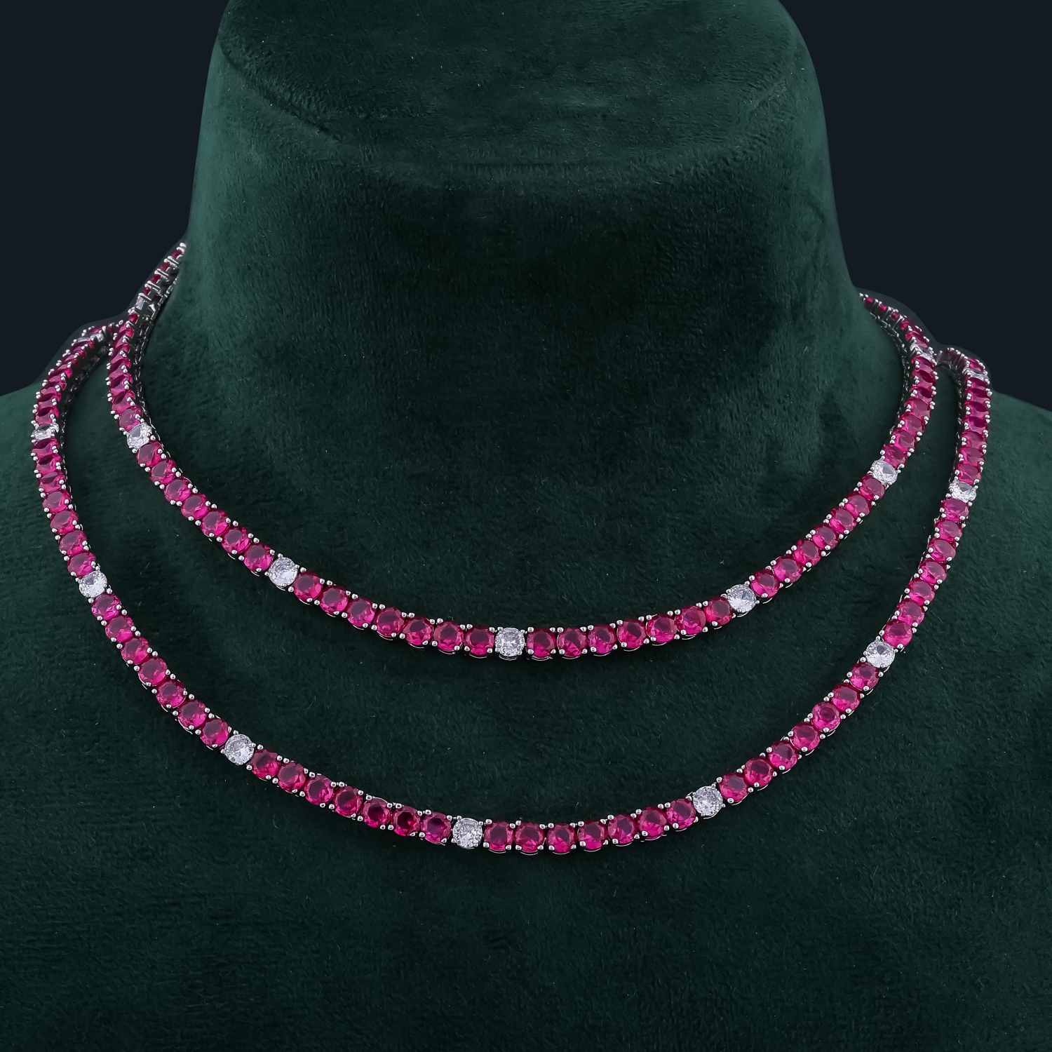 Ruby & Diamond Necklace
