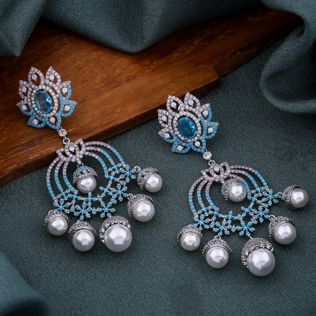 Oceanic Pearl Chandelier Earrings
