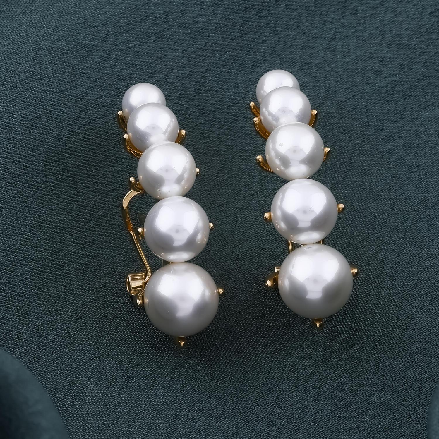 Classic Multi-Pearl drop earrings