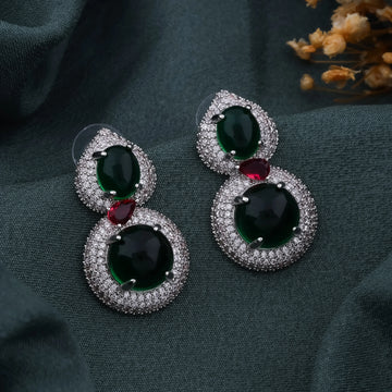 Emberald & Ruby Inspired Earrings