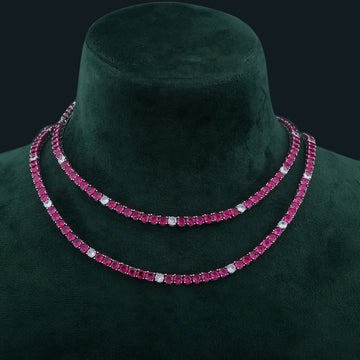 Ruby & Diamond Necklace